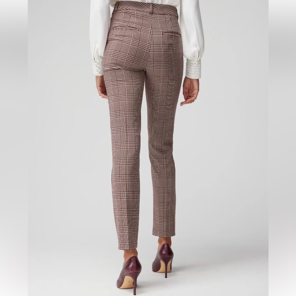 White House Black Market Women’s Slim Straight Ankle Checkered Dress Pants